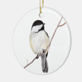 Chickadee Keramisch Ornament (Links)
