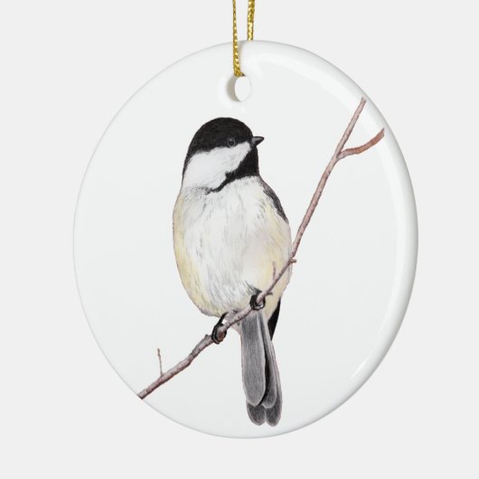 Chickadee Keramisch Ornament (Links)