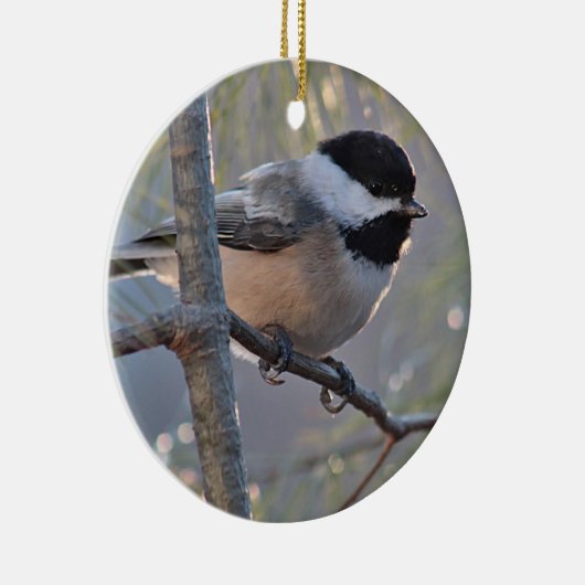 Chickadee Keramisch Ornament (Rechts)