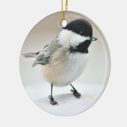 Chickadee Keramisch Ornament (Links)