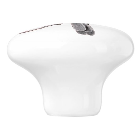 Chickadee Keramische Knop (Zijkant)