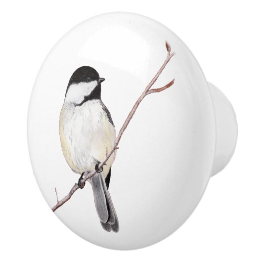 Chickadee Keramische Knop (Rechts)