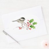 Chickadee Kerst stickers zegels labels (Envelop)