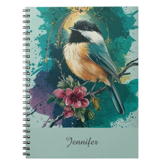 Chickadee Kronieken - Blauwgroen Notitieboek (Voorkant)
