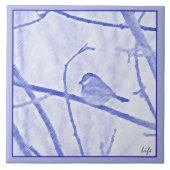 Chickadee Life Ceramic Tile Tegeltje (Voorkant)