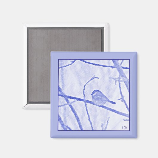 Chickadee Life Magnet (Voorkant / Achterkant)