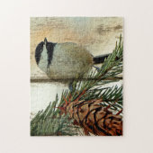 Chickadee Love of the Trees jigzaag puzzle Legpuzzel (Verticaal)