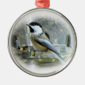 Chickadee Metalen Ornament (Voorkant)