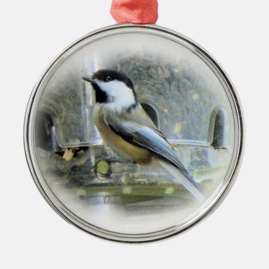 Chickadee Metalen Ornament (Voorkant)