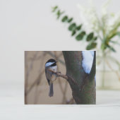 Chickadee Moment Briefkaart (Staand voorkant)