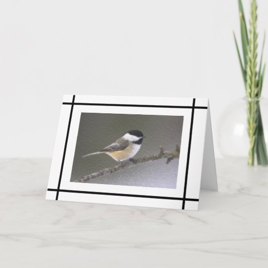 Chickadee Note Card Kaart (Voorkant)