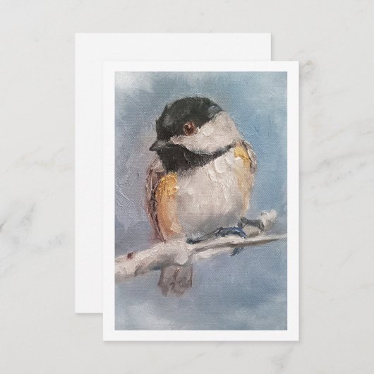 Chickadee Notitiekaartje (Voorkant / Achterkant)