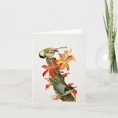 Chickadee Nuthatch Herfst Foliage  Bird Card Kaart (Voorkant)