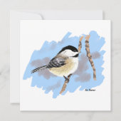 Chickadee on Branch Notitiekaartje (Voorkant)
