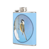 Chickadee on feeder Painting - Original Bird Art Heupfles (Links)