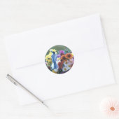 CHICKADEE OP MOEDERS RONDE STICKER (Envelop)