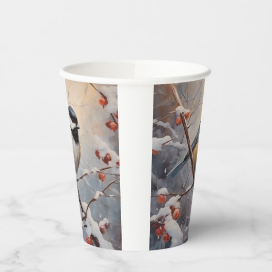 Chickadee Papieren Bekers (Links)