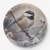 Chickadee Papieren Bordje (Voorkant)