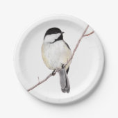 Chickadee Papieren Bordje (Voorkant)
