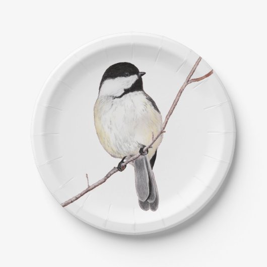 Chickadee Papieren Bordje (Voorkant)