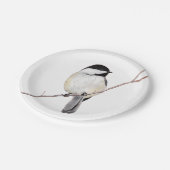 Chickadee Papieren Bordje (Gekanteld)