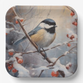 Chickadee Papieren Bordje (Voorkant)