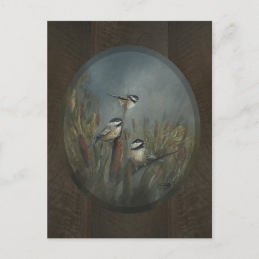 Chickadee Pond Briefkaart (Voorkant)