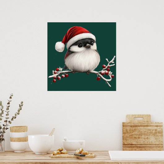 Chickadee-Poster Poster (Keuken)