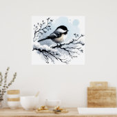 Chickadee-Poster Poster (Keuken)