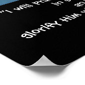 CHICKADEE/PRAISE GOD POSTER (Hoek)