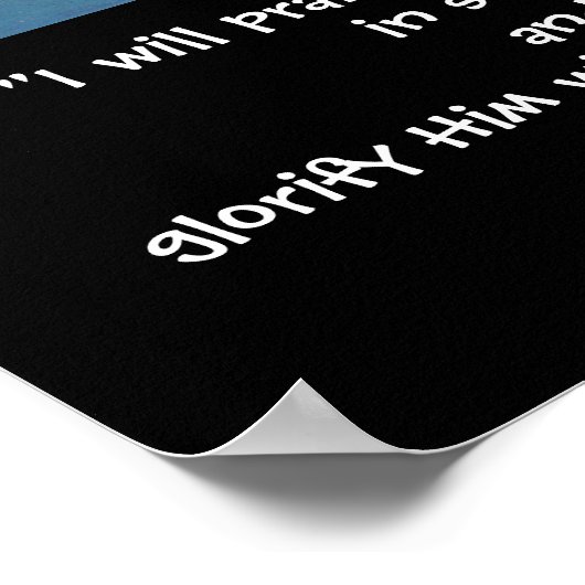 CHICKADEE/PRAISE GOD POSTER (Hoek)