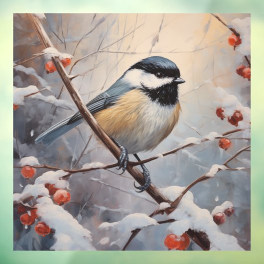 Chickadee Raamsticker (Vel 3)