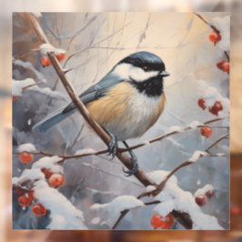 Chickadee Raamsticker