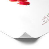 CHICKADEE & RED BERRIES by SHARON SHARPE Poster (Hoek)