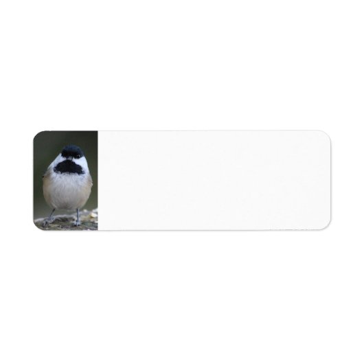 Chickadee retouradreslabel etiket (Voorkant)