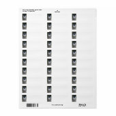 Chickadee retouradreslabel etiket (Full Sheet)