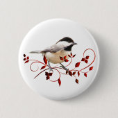 Chickadee Ronde Button 5,7 Cm (Voorkant)