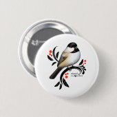Chickadee Ronde Button 5,7 Cm (Voorkant /achterkant)