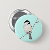 Chickadee Ronde Button 5,7 Cm (Voorkant /achterkant)
