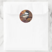 Chickadee Ronde Sticker (Tas)