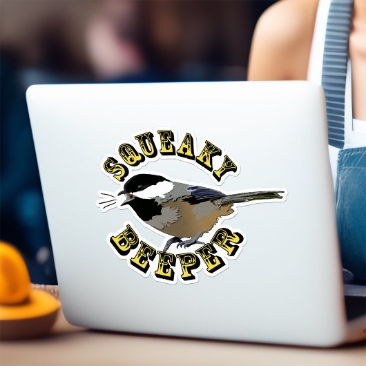 Chickadee Schattige Bird Squeaky Beeper Funny Natu Sticker
