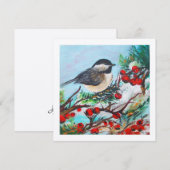 Chickadee Schattigee winterbessen (Voorkant / Achterkant)