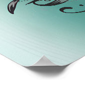  Chickadee Serenade - Blauwgroen Poster (Hoek)