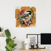 Chickadee Serenade Poster (Thuiskantoor)