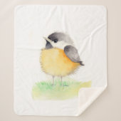 Chickadee Sherpa Blanket Deken (Voorkant)