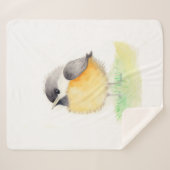 Chickadee Sherpa Blanket Sherpa Deken (Voorkant (horizontaal))