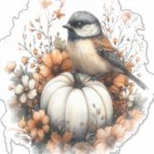 Chickadee Shirt Country Pumpkin Sticker (Voorkant)