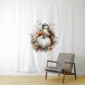 Chickadee Shirt Country Pumpkin Wandkleed (In situ)