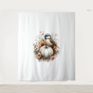 Chickadee Shirt Country Pumpkin Wandkleed