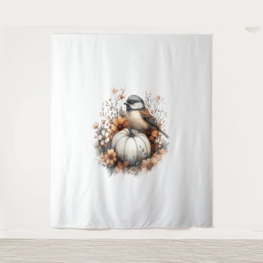 Chickadee Shirt Country Pumpkin Wandkleed (Voorkant)